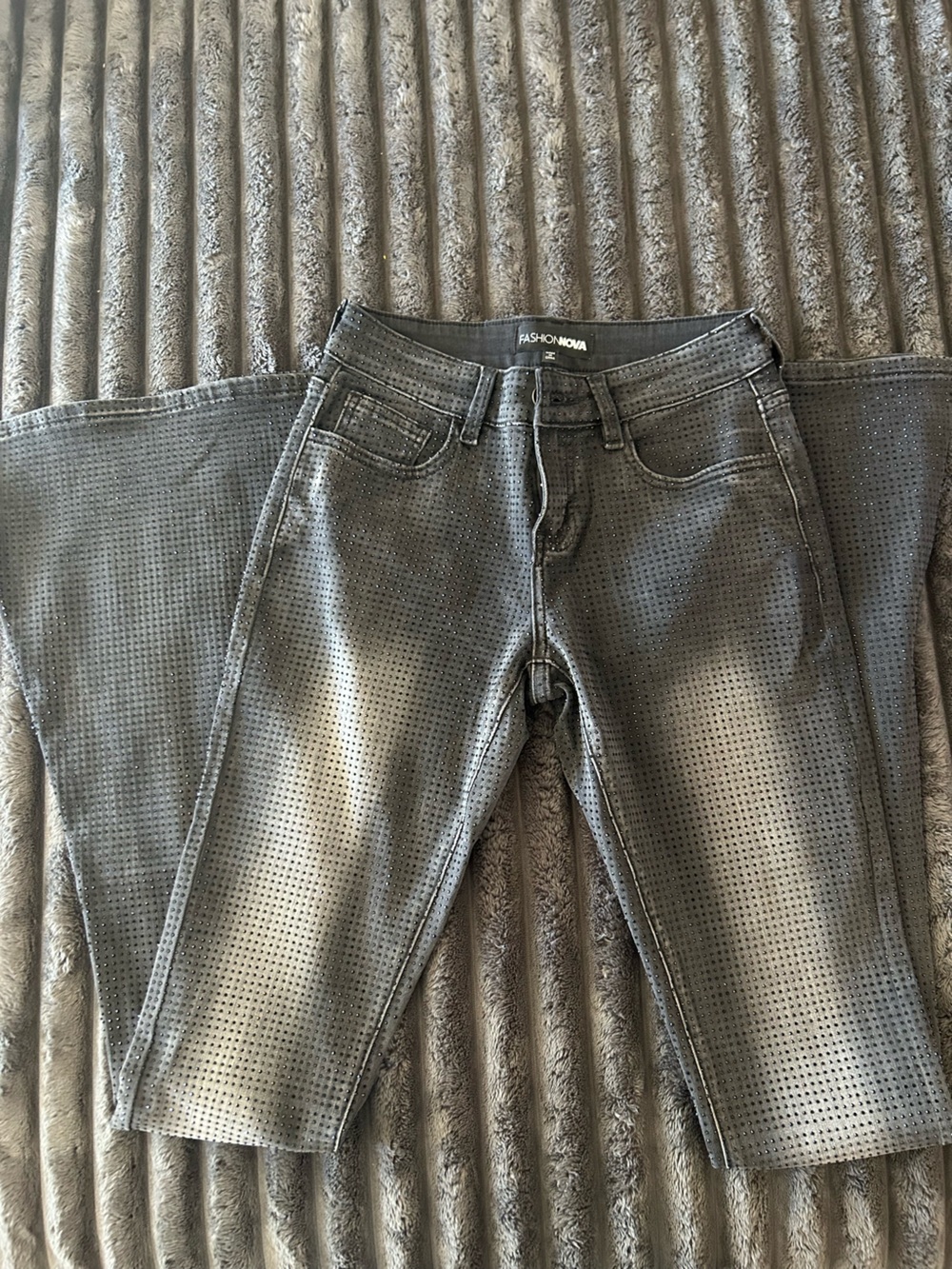 Fashion Nova bedazzled jeans